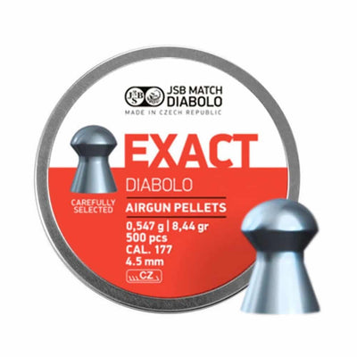 JSB Diabolo Exact Kal. 4,50mm, 500er, 0,547 g, Rundkopf