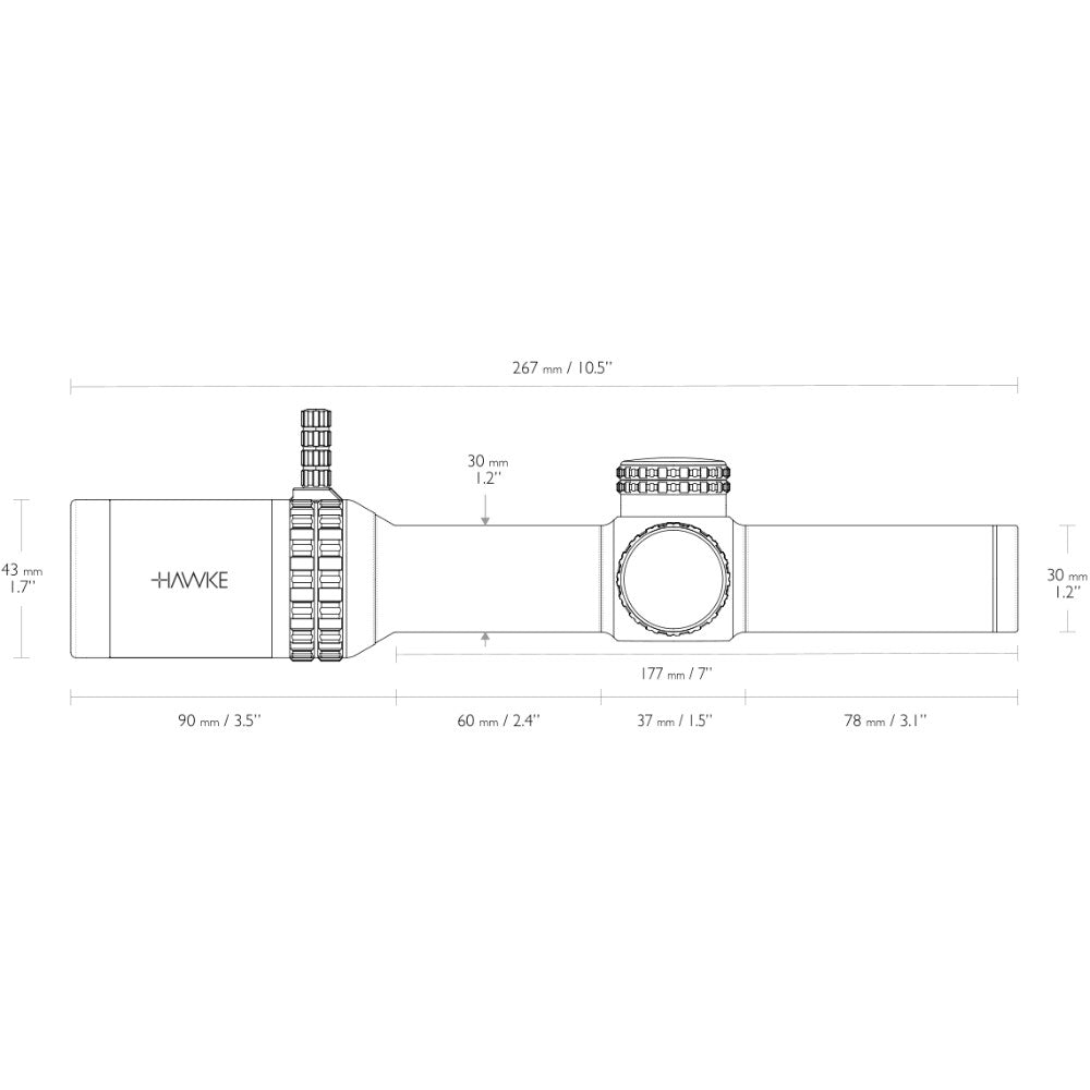 Hawke Vantage HD 30 1-8x24 / L4A Dot