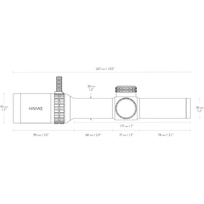 Hawke Vantage HD 30 1-8x24 / L4A Dot