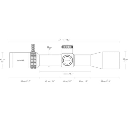 Hawke Vantage HD 34 FFP 3-15x44 / MOA PRO II