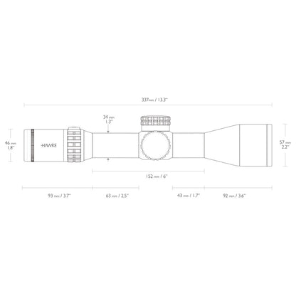 Hawke Frontier 34 FFP 3-18x50 / Mil Pro Ext Absehen