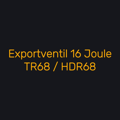 T4E Exportventil 16 Joule für TR 68 / HDR 68