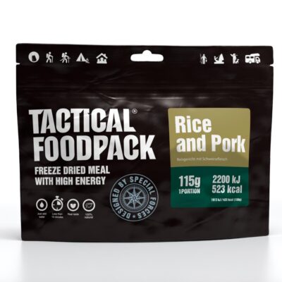 tactical-foodpack-reisgericht mit schweinefleisch-rice and pork-blackeagle-outdoors